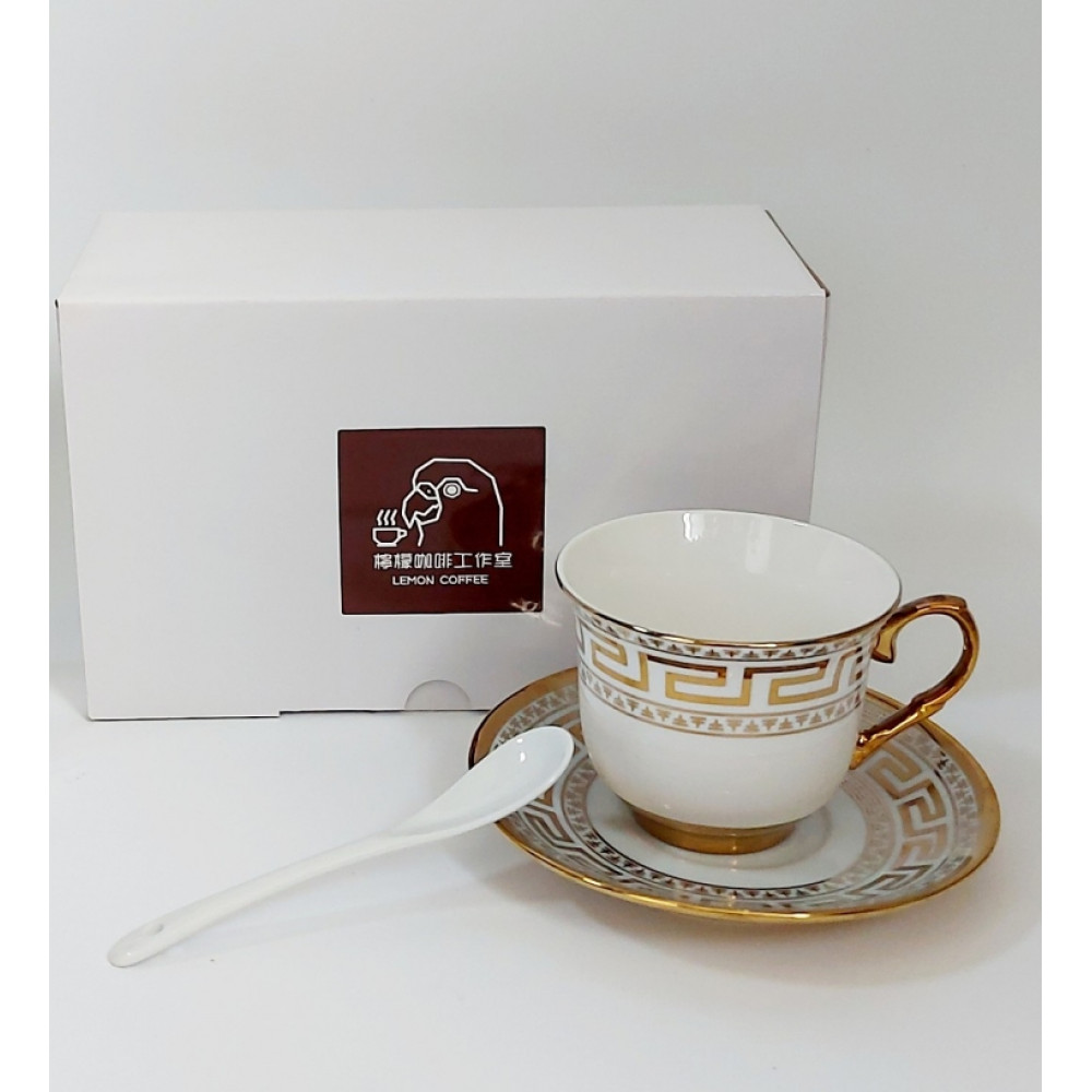 (含運/台灣現貨)☕️陶 歐式陶瓷下午茶咖啡杯-3件組(1杯+1匙+1盤)