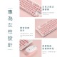 馬卡龍色系無線鍵盤滑鼠組-黑色(無注音)